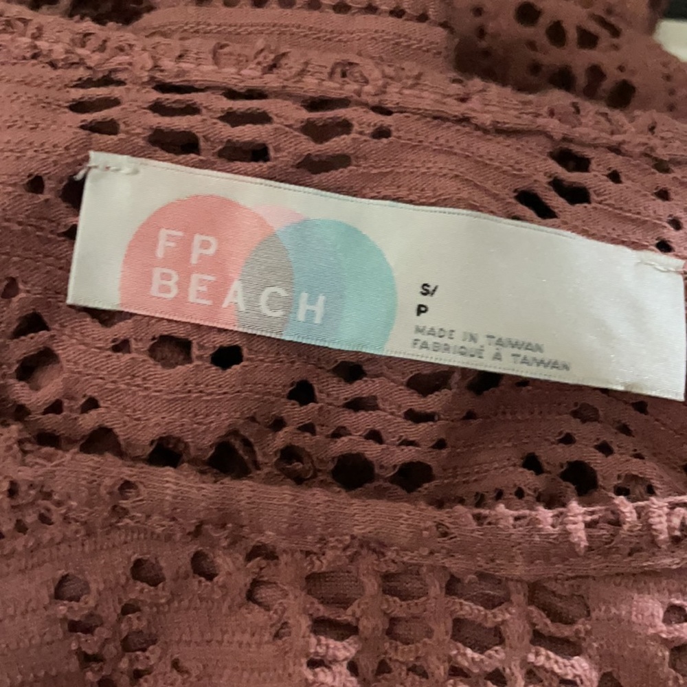 FREE PEOPLE BEACH Lindy Mini Dresz Eyelet - Picture 7 of 8